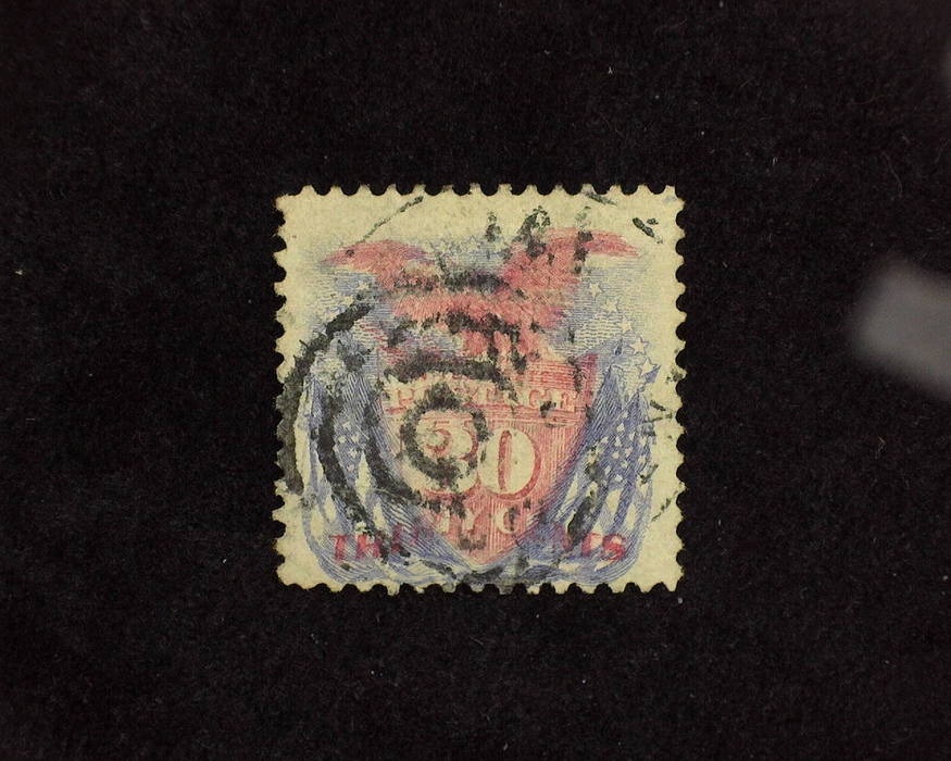 HS&C: US #121 Stamp Used Rich color. F
