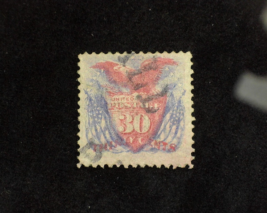 HS&C: US #121 Stamp Used Corner crease. Fresh stamp with Face Free cancel. F/VF
