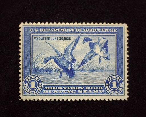 HS&C: US #RW1 Stamp Mint Fresh. F/VF NH