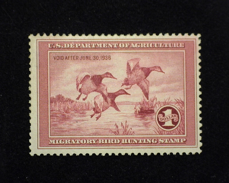 HS&C: US #RW2 Stamp Mint Fresh. F/VF LH
