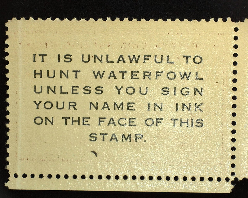 #RW13 $1.00 Hunting Permit Gum skip. Mint XF NH - US Stamp