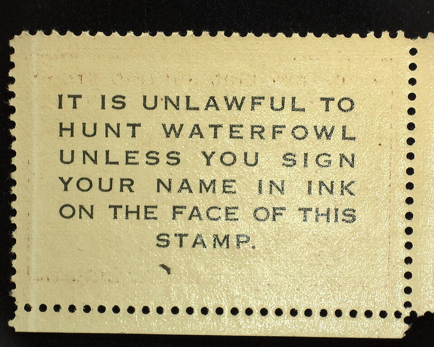 #RW13 Mint Gum skip. XF NH US Stamp
