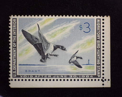 HS&C: US #RW30 Stamp Mint Choice corner margin stamp. XF NH