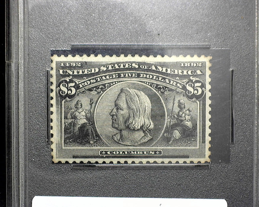 #245 Mint PSE slabbed Deep intense color Nice stamp VF80 LH US Stamp