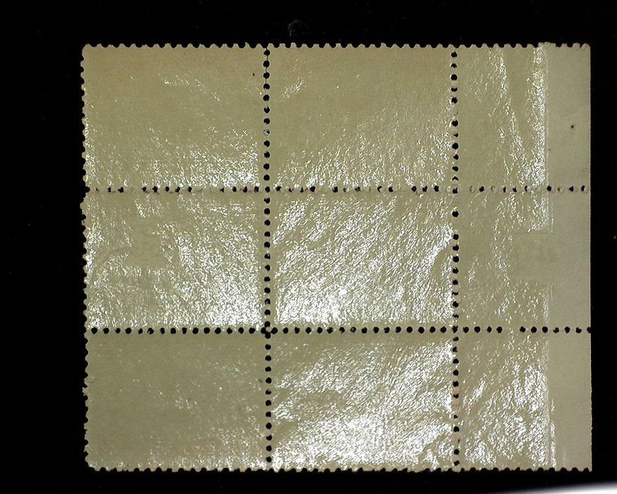 #549 Mint 2 cent Pilgrim issue plate block of six PL#12444 F LH US Stamp