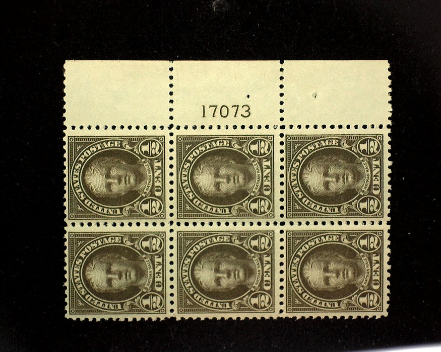#551 Mint _ cent Nathan Hale plate block of six PL#17073 VF NH US Stamp