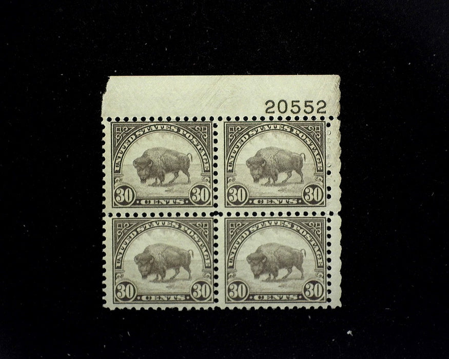#700 Mint 30 cent Buffalo plate block of four PL# 20552 F NH US Stamp