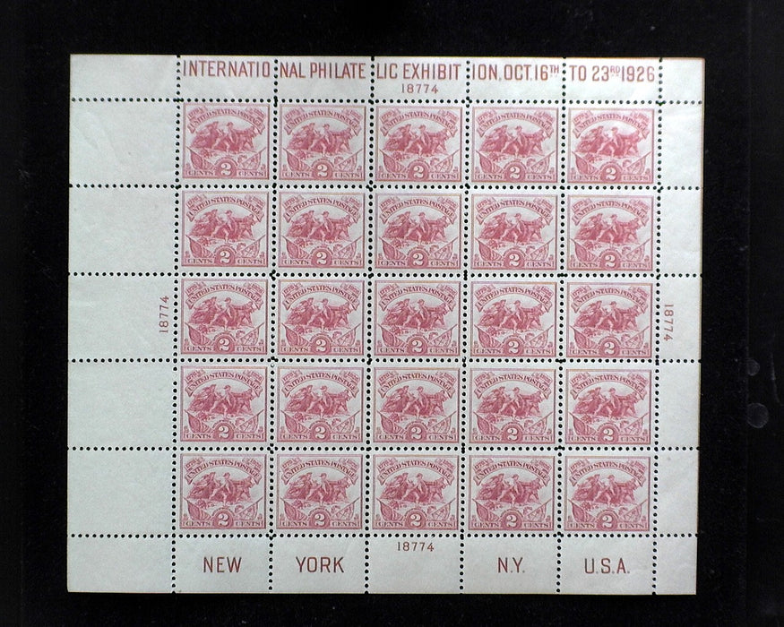 #630 MNH 1926 White plains souvenir sheet Very nice sheet XF US Stamp