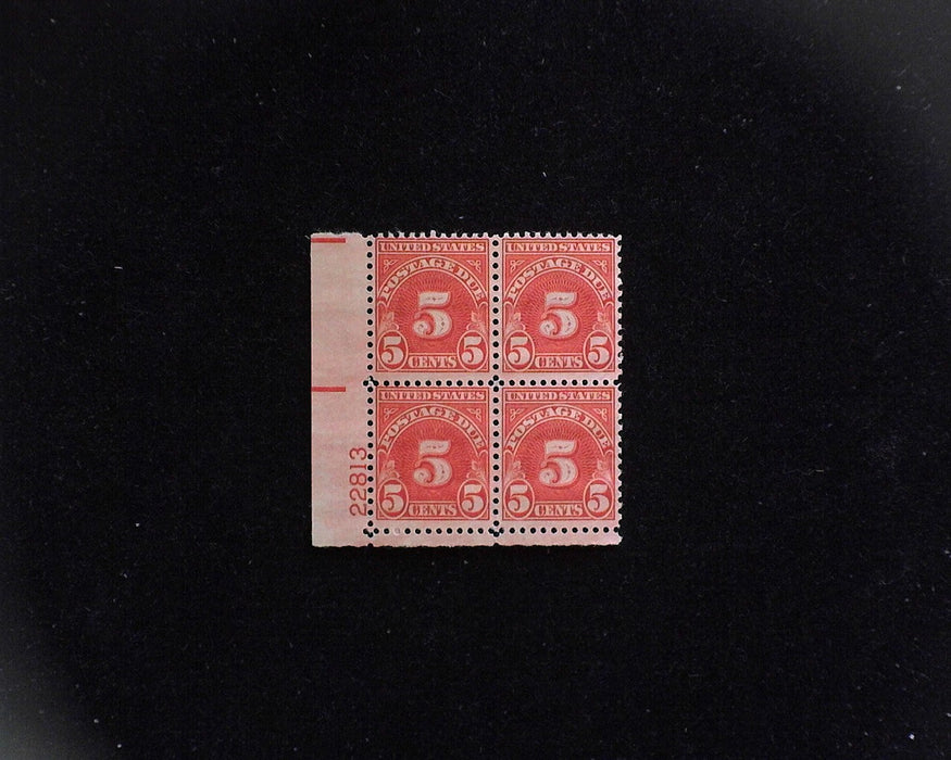 #J83 MNH 5 cent Postage Due plate block F US Stamp