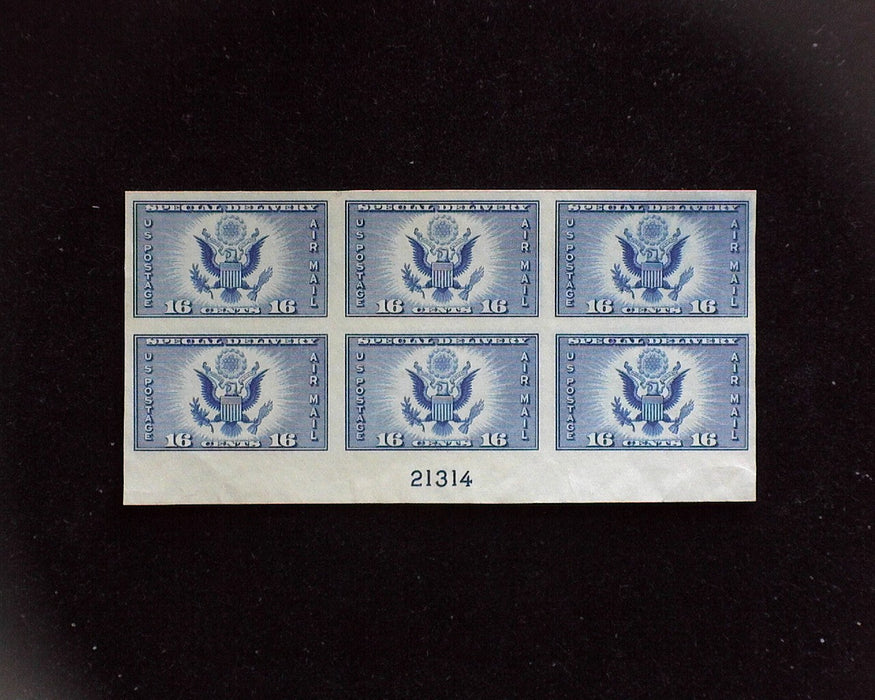 #CE1 MNH 16 cent Airmail Special Delivery plate block XF US Stamp
