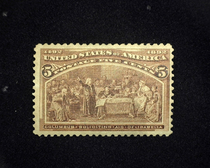 #234 5c Columbian Mint F/VF NH - US Stamp