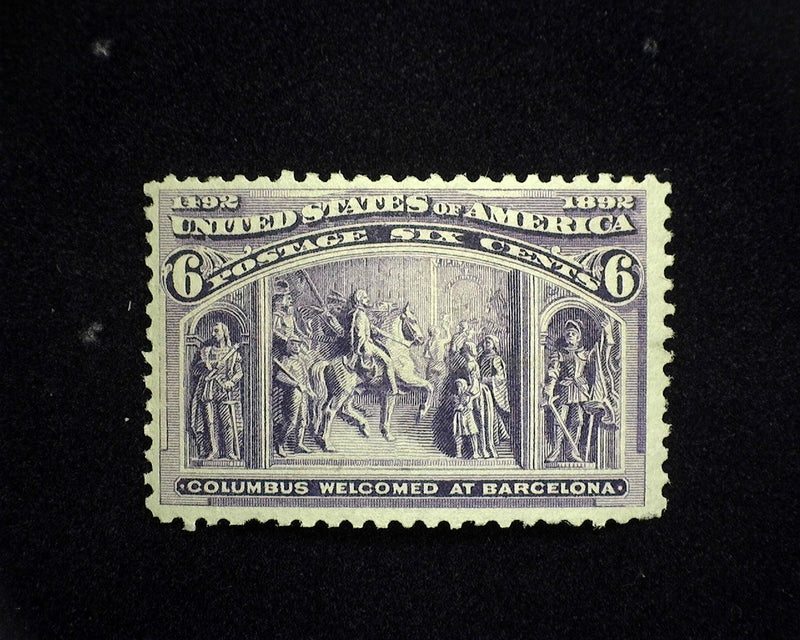 #235 6c Columbian Rich color. Mint VF NH - US Stamp
