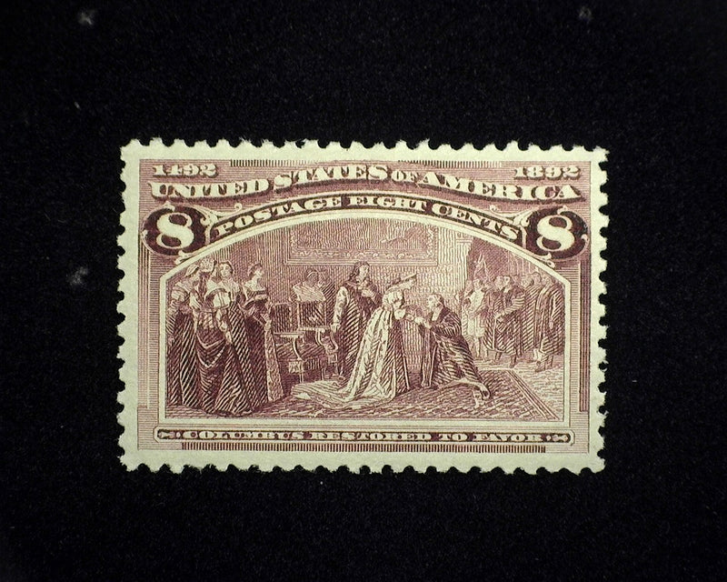 #236 MNH 8 cent Columbian Fresh and choice Vf/Xf US Stamp