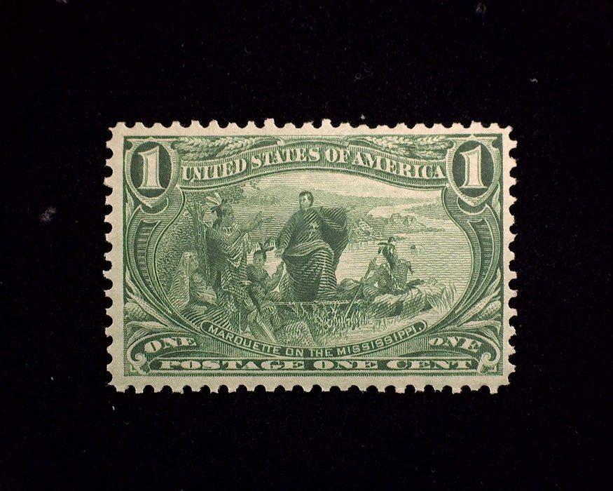 #285 1 cent Trans Mississippi Mint VF NH US Stamp