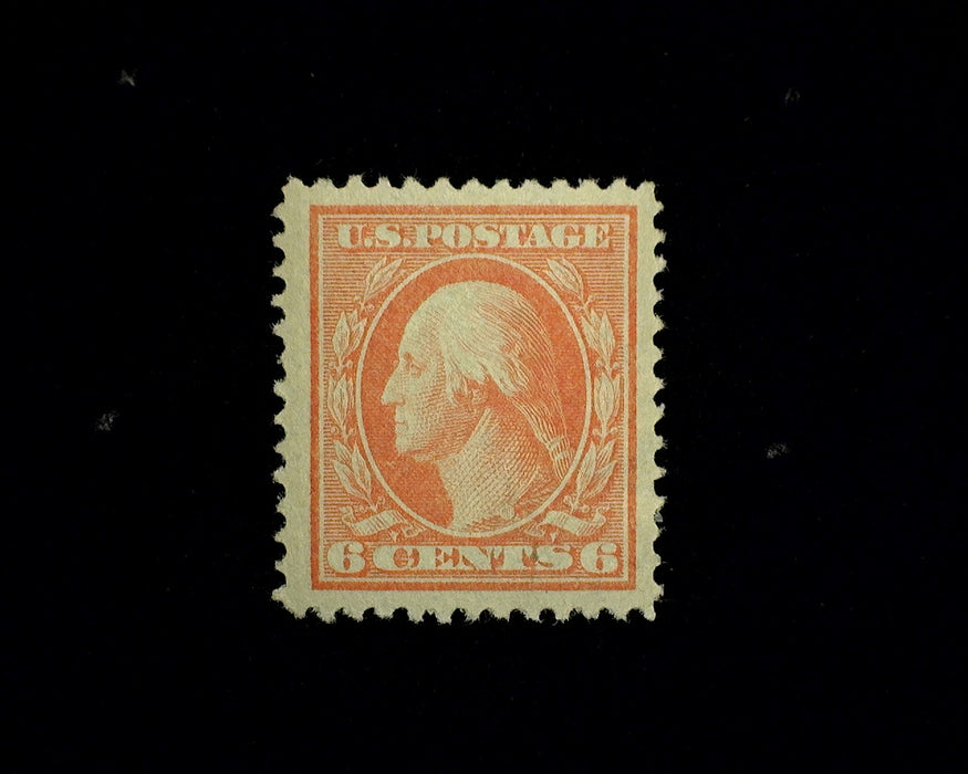 #336 6c Washington Choice large margin stamp. Mint XF LH US Stamp