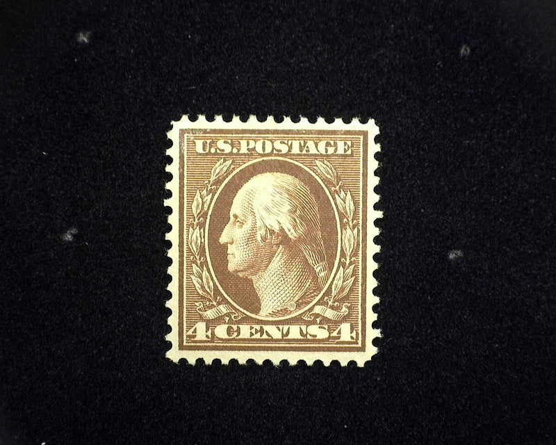 #377 4c Washington Fresh and choice. Mint XF NH - US Stamp