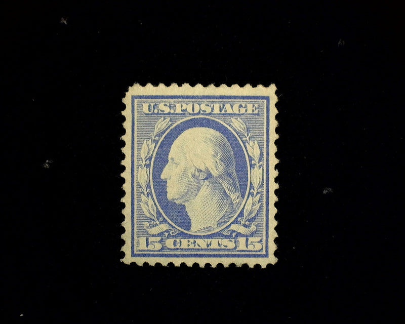 #382 15c Washington Small gum skip. Mint Vf/Xf NH - US Stamp