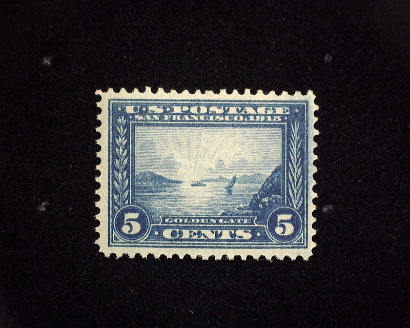 #399 5c Panama Pacific Gum skips. Mint XF NH US Stamp