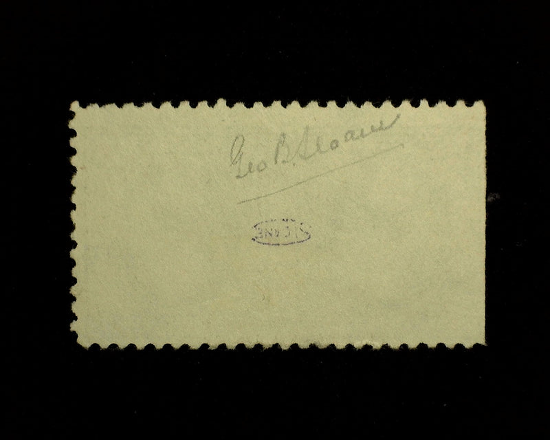 #525 1c Gray Green No gum imperforate between. Signed Sloane Cats $750.00 Rare variety Mint F/VF NG US Stamp