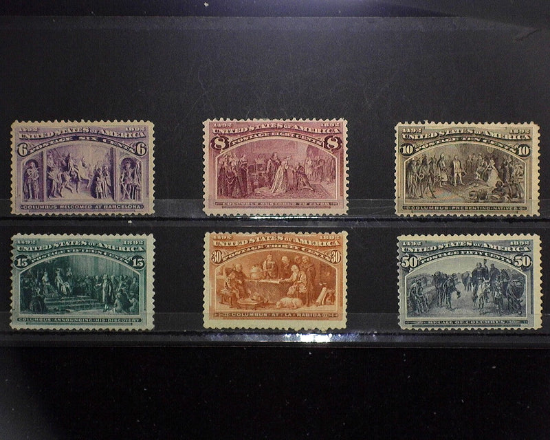 #230-240 1892 Columbian issue Mint F H - US Stamp