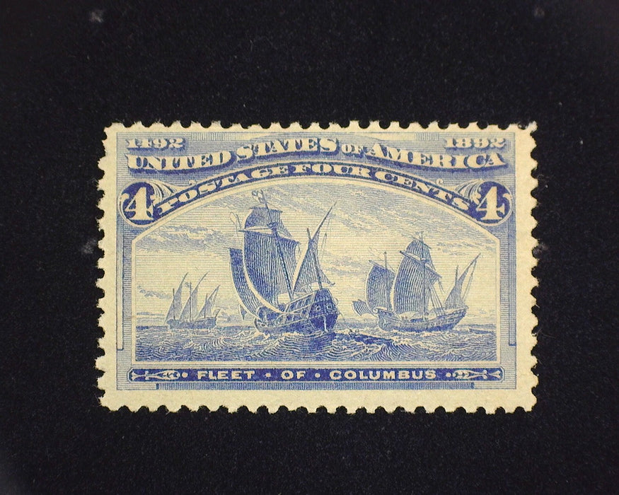 #233 MLH 4 cent Columbian. F US Stamp