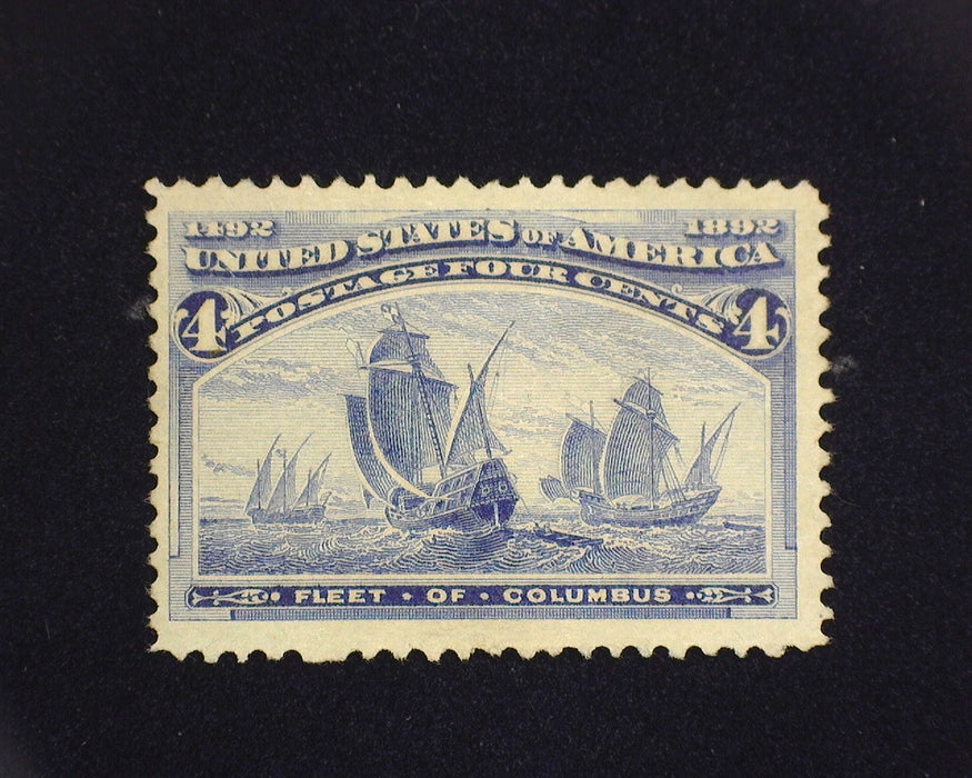 #233 MNG 4 cent Columbian. No gum. VF US Stamp