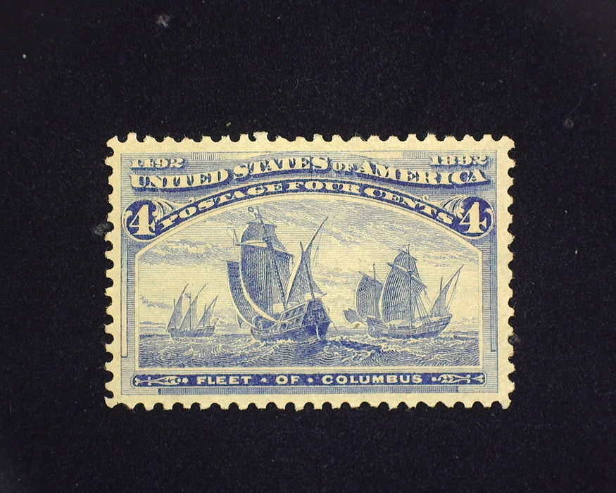 #233 MH 4 cent Columbian. XF US Stamp