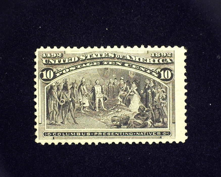 #237 MLH 10 cent Columbian. F/VF US Stamp