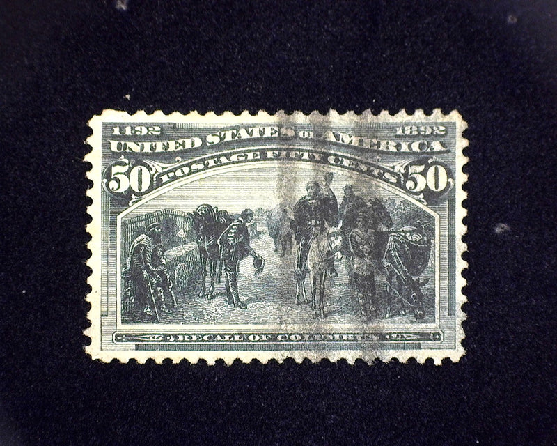 #240 50c Columbian. Vf/Xf Used - US Stamp