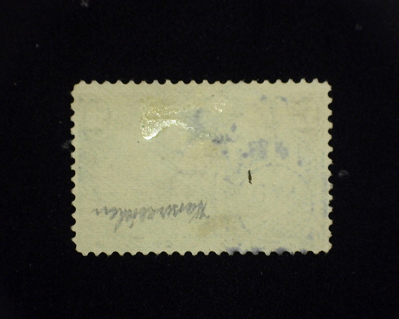 #291 Used 50 cent Trans Mississippi. Thin. F US Stamp
