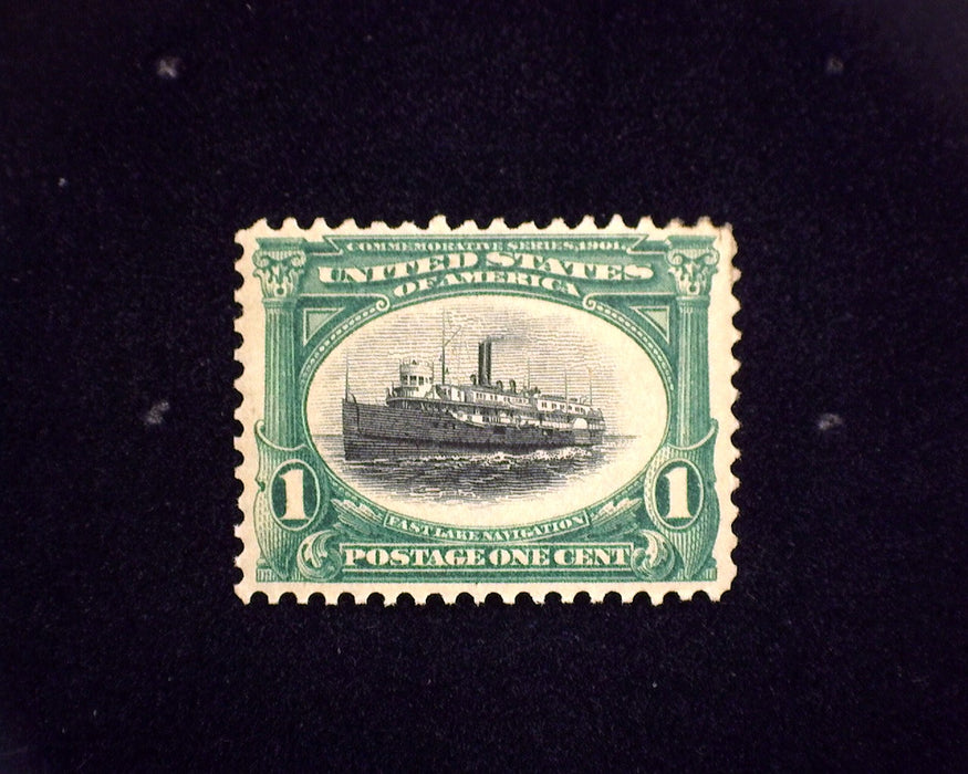 #294 MLH 1 cent Pan American. VF US Stamp