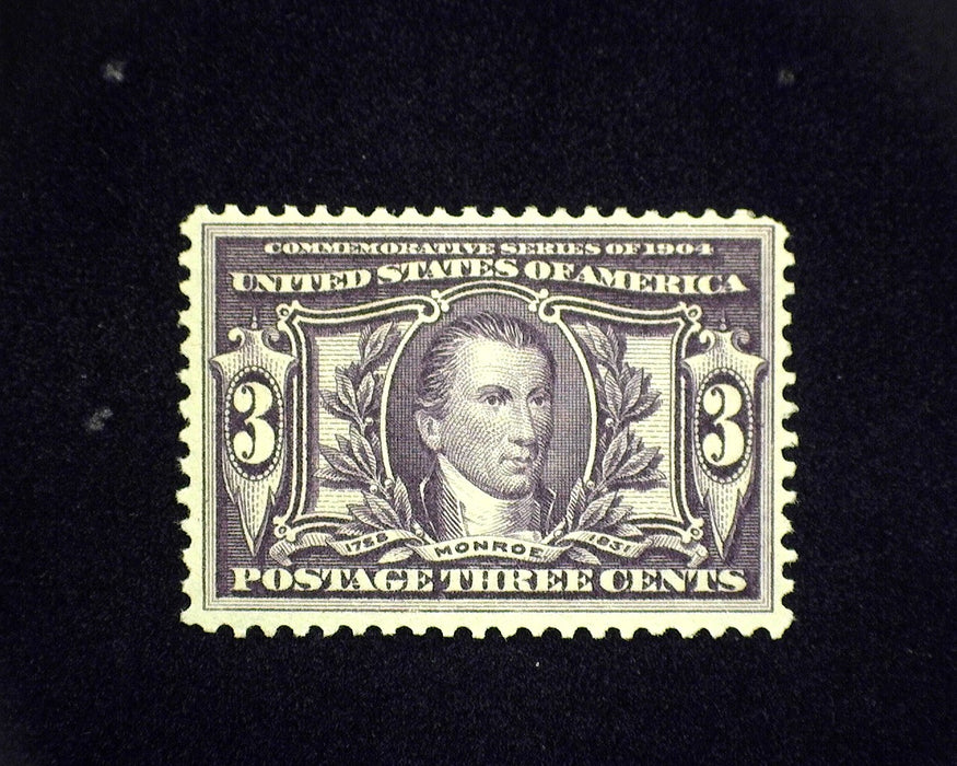 #325 MLH 3 cent Louisiana Purchase. F/VF US Stamp