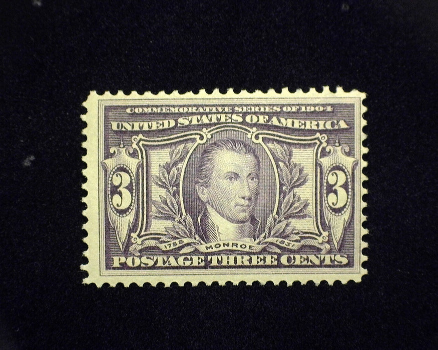 #325 MLH 3 cent Louisiana Purchase. F US Stamp