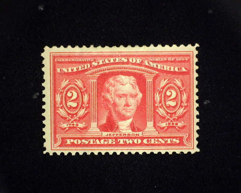 #324 MLH 2 cent Louisiana Purchase. F/VF US Stamp