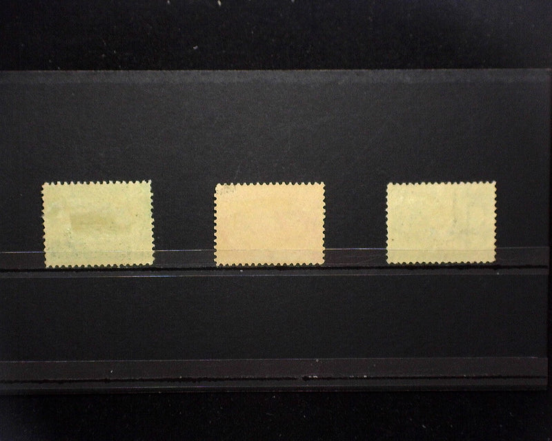 #328-330 MLH 1907 Jamestown 328-330. F US Stamp