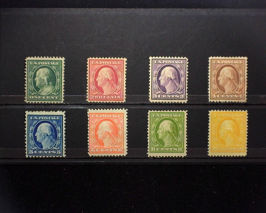 #331-338 MH 1908 issue 331-338. F/VF US Stamp