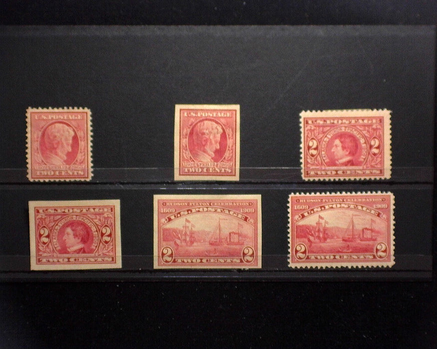 #367,368,370-373 MLH 1909 issue F/VF US Stamp