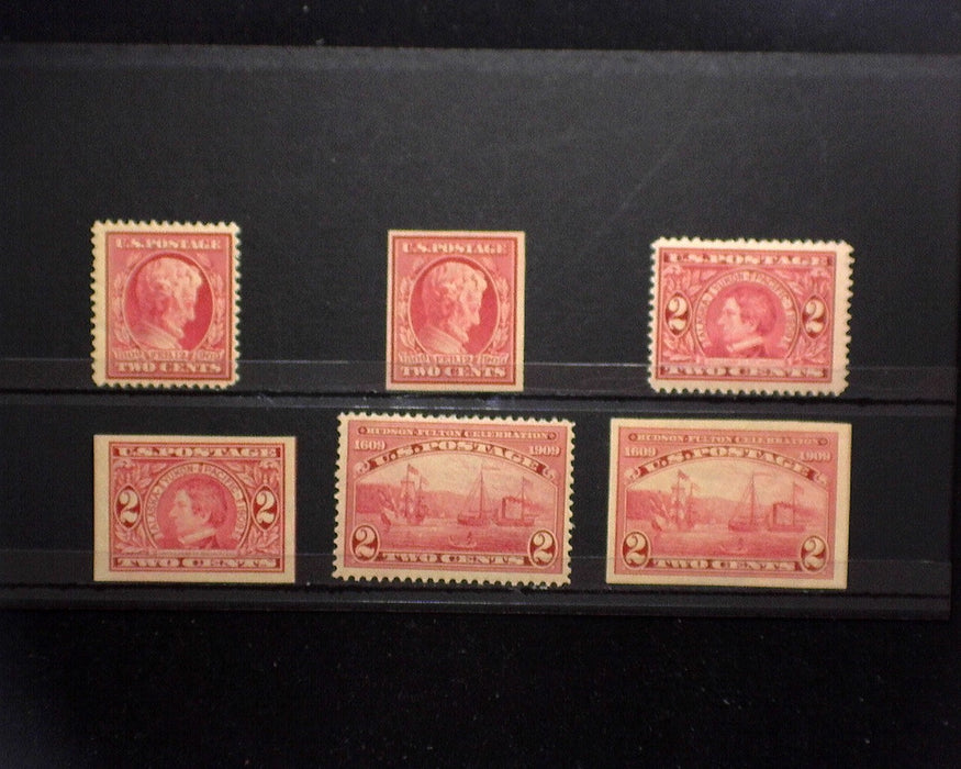 #367,368,370-373 MLH 1909 issue. F/VF US Stamp