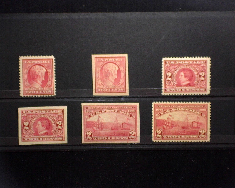 #367,368,370-373 MLH 1909 issue. VF US Stamp