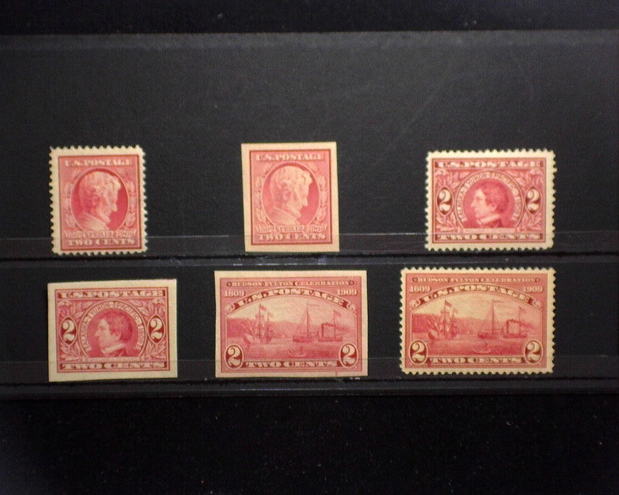 #367,368,370-373 MLH 1909 issue. VF US Stamp