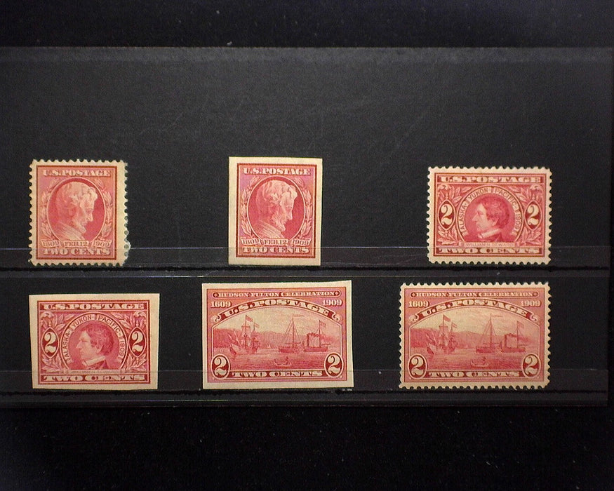 #367,368,370-373 MLH 1909 issue. Vf/Xf US Stamp
