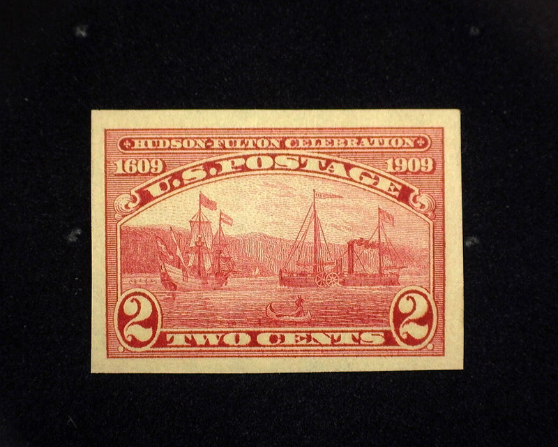 #373 2c Hudson Fulton Imperforate Mint XF NH - US Stamp