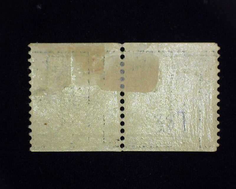 #387 1c Franklin Fresh pair. Mint F H - US Stamp