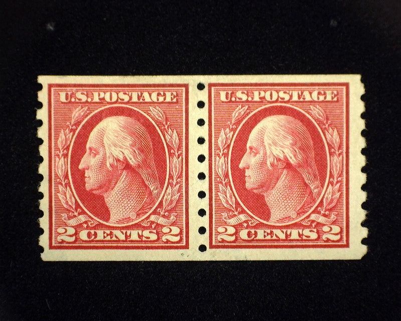 #393 MH Horizontal pair. VF US Stamp