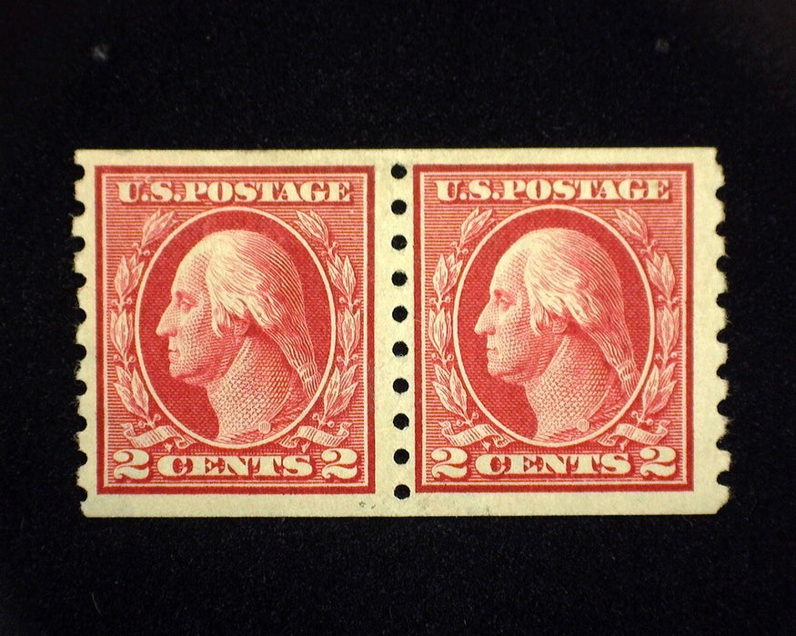 #393 MH Horizontal pair. VF US Stamp