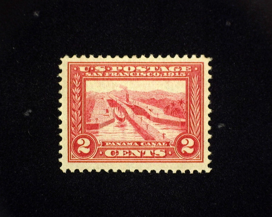 #398 MLH 2 cent Panama Pacific. Vf/Xf US Stamp