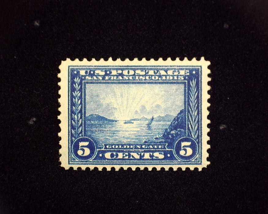 #399 MRG 5 cent Panama Pacific regummed. F/VF US Stamp