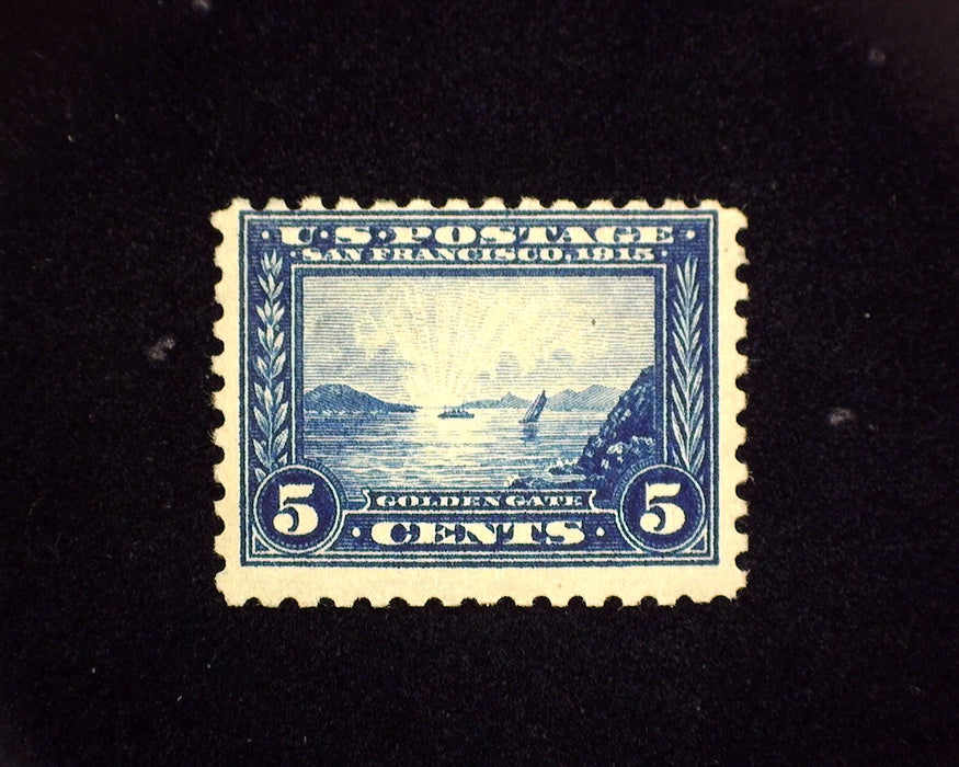 #403 MLH 5 cent Panama Pacific. F US Stamp
