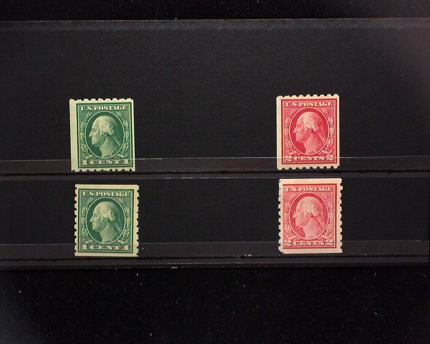 #410-413 MH 1912 issue 410-413. F/VF US Stamp