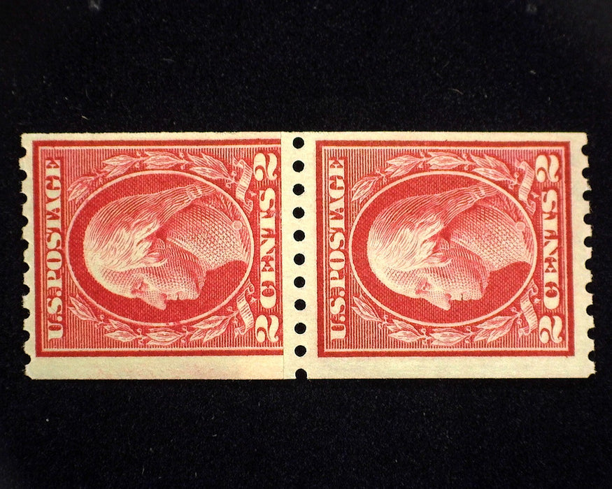 #442 MNH Fresh paste up pair. VF US Stamp